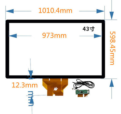 43PCAP Panneau tactile 6H Écran tactile industriel Panneau PC