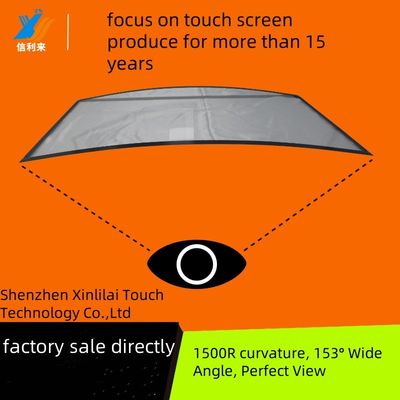 Écran tactile incurvé de 32 pouces écran tactile multi-touch PCAP écran tactile imperméable à l'eau imperméable à l'huile anti-UV personnalisable jukeboxes industriels commerciaux médicaux