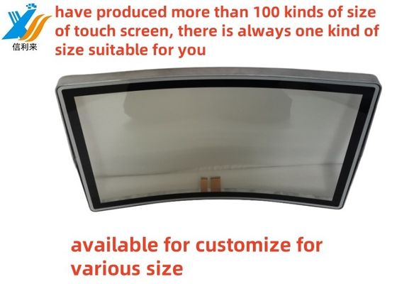Écran tactile incurvé de 32 pouces écran tactile multi-touch PCAP écran tactile imperméable à l'eau imperméable à l'huile anti-UV personnalisable jukeboxes industriels commerciaux médicaux