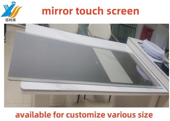 Vente à chaud personnalisable multi-touch écran tactile capacitif miroir intelligent étanche LED miroir d'écran tactile pour le club de fitness