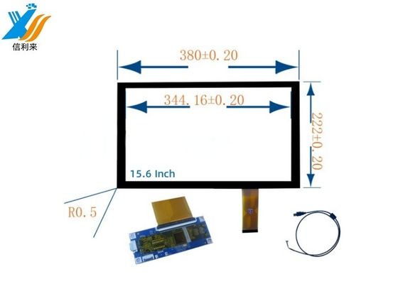 15.6 pouces Panneau d'écran tactile capacitif avec 10 points de contact 1980*1280 Verre pour applications médicales