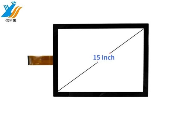 Panneau d'écran tactile LCD capacitif de 15 pouces avec interface USB/IIC multi points