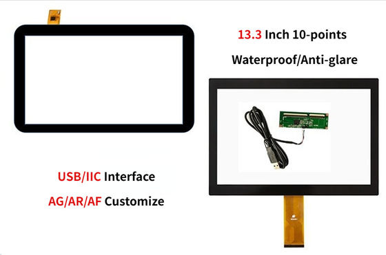 13.3'' Panneau d'écran tactile industriel multi avec interface USB et IIC G+G