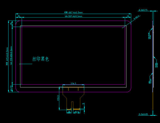 27 pouces 16 9 panneau tactile capacitif avec interface USB à 10 points