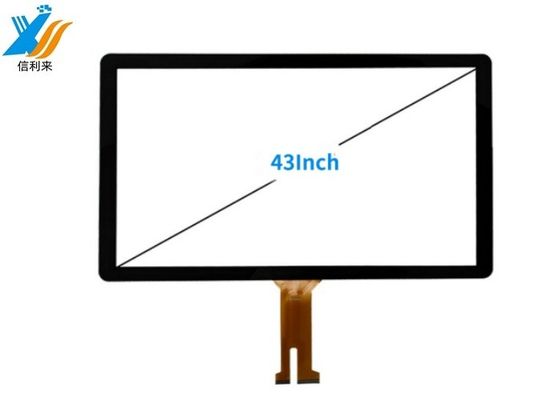 Personnaliser l'écran tactile multi-touch PCAP Panneau d'écran tactile 43 pouces imperméable à l'eau AR AF AG Anti-UV BOE affichage LCD Moniteur LG IC pour l'éducation