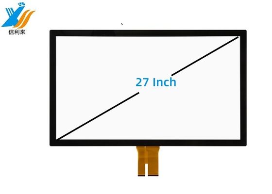 Écran tactile capacitif (PCAP) à projection multi-touch de 27 pouces Panneau tactile personnalisable Moniteur tactile imperméable à l'eau imprimable à l'huile stylo tactile écran LCD anti-UV tablette