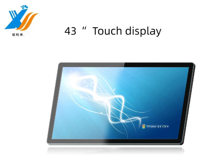 43" VGA HDMI Interface Écran tactile Affichage multi-points PCAP Écran tactile LCD personnaliser imperméable à l'eau imperméable à l'huile stylo tactile doigt tactile anti-UV AR AG AF Éducation Commercial