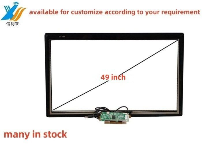 49 pouces multi-touch projeté USB capacitif (PCAP) GG GFF ITO écran tactile panneau imperméable à l'eau gant imperméable à l'huile stylo tactile AR AG AF écran LCD personnalisé LED pour les jeux d'éducation industrielle